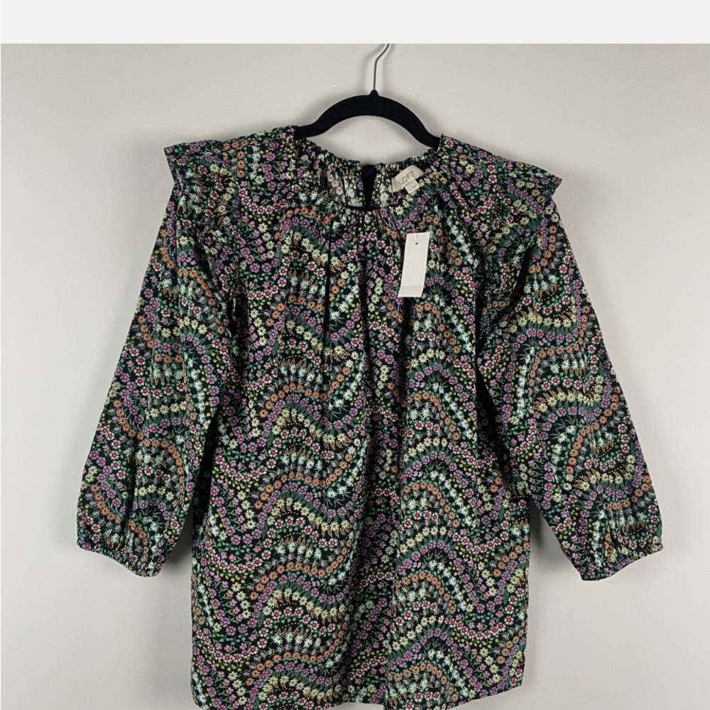 Ann Taylor Multicolor Floral Blouse